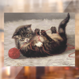 Cat's Cradle, A Cat Playing Ball of Yarn