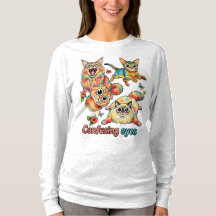 Cat's Curious Quartet, Cat Cute PNG Fun Cat Lover