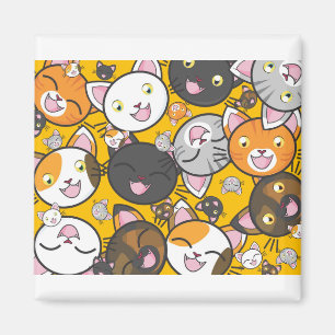 Cats Cute Kitty Kitties Kitten Adorable Feline Magnet