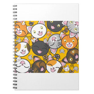 Cats Cute Kitty Kitties Kitten Adorable Feline Notebook