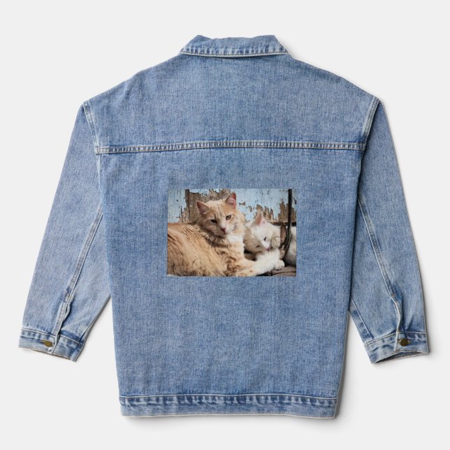 Cats Denim Jacket (Back)