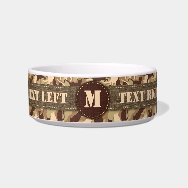 Cats Desert Camouflage Bowl (Front)