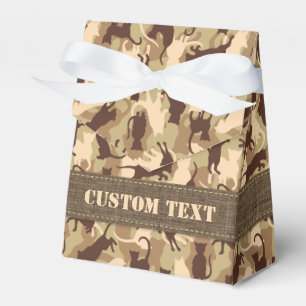 Cats Desert Camouflage Favour Box