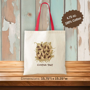 Cats Desert Camouflage Tote Bag