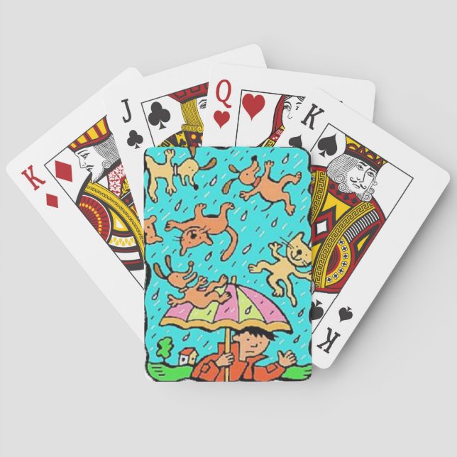 Cats Dogs Playing Card Deck (Back)