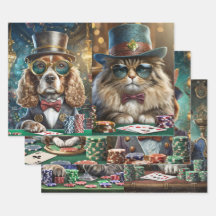 Cats & Dogs Playing Poker, Saloon