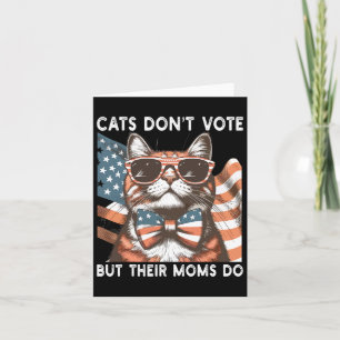 Cats Don't Vote But Their Moms Do Usa Childless Ca Card