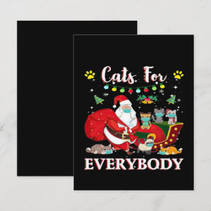 Cats Everybody Christmas Enclosure Card
