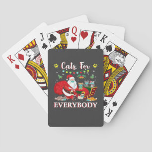 Cats Everybody Christmas Playing Cards