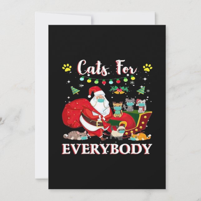 Cats Everybody Christmas Save The Date (Front)