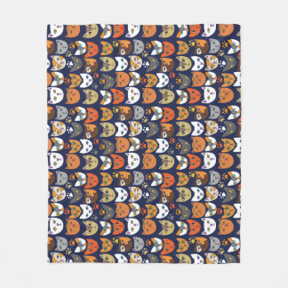 Cats Everywhere Cat Person Fleece Blanket