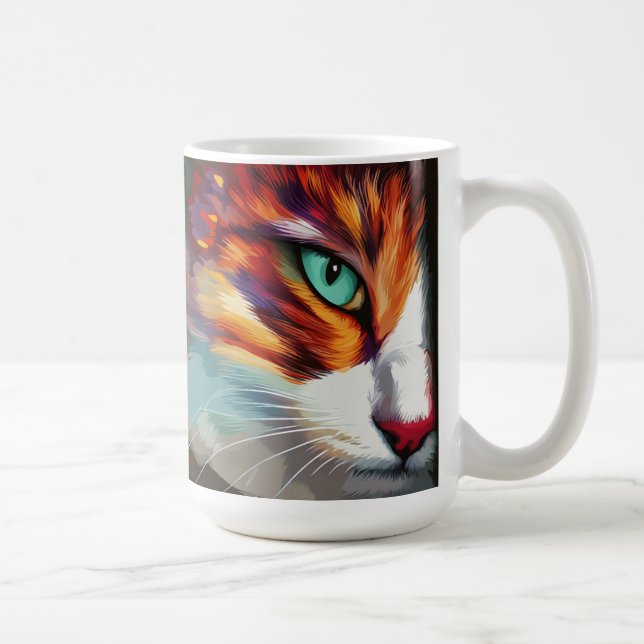 Cat's Eye Design Coffee Mug (Right)