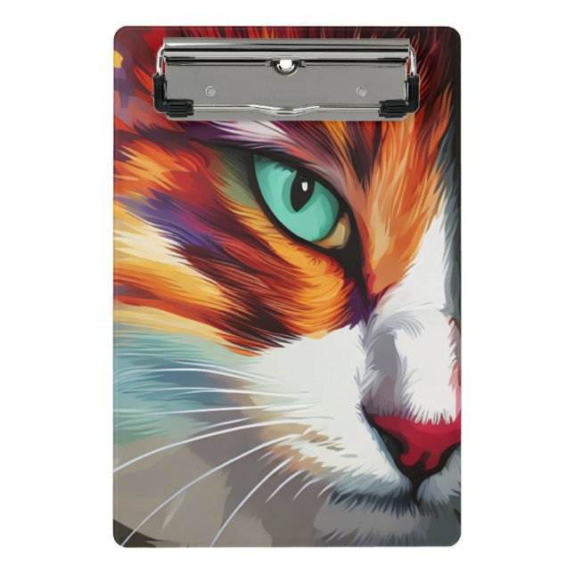 Cat's Eye Design Mini Clipboard (Front)