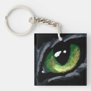 "Cat's Eye:  Green" Key Chain
