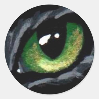 "Cat's Eye:  Green" Sticker