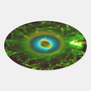 cats-eye-nebula-11167  planetary fog, constellatio oval sticker