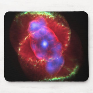Cat's Eye Nebula glowing Mouse Pad