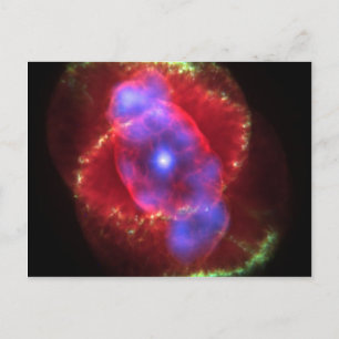 Cat's Eye Nebula glowing Postcard