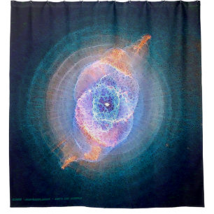Cat's Eye Nebula Shower Curtain