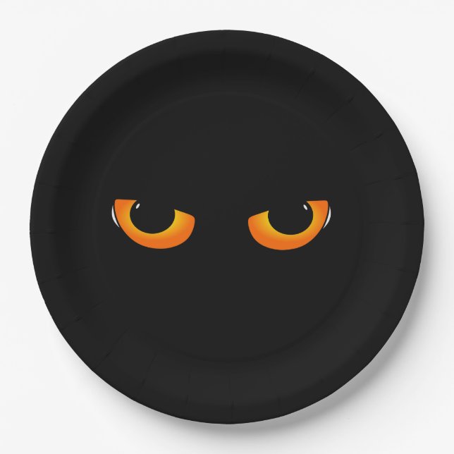 Cat's eyes paper plate (Front)