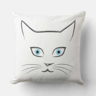 Cat's face cushion