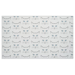 Cat's face fabric