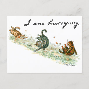 Cats Falling by Louis Wain Postcard