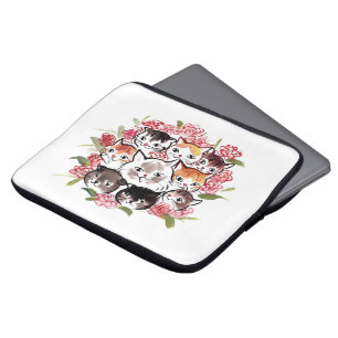 Cats Family Laptop Sleeve 13 inch