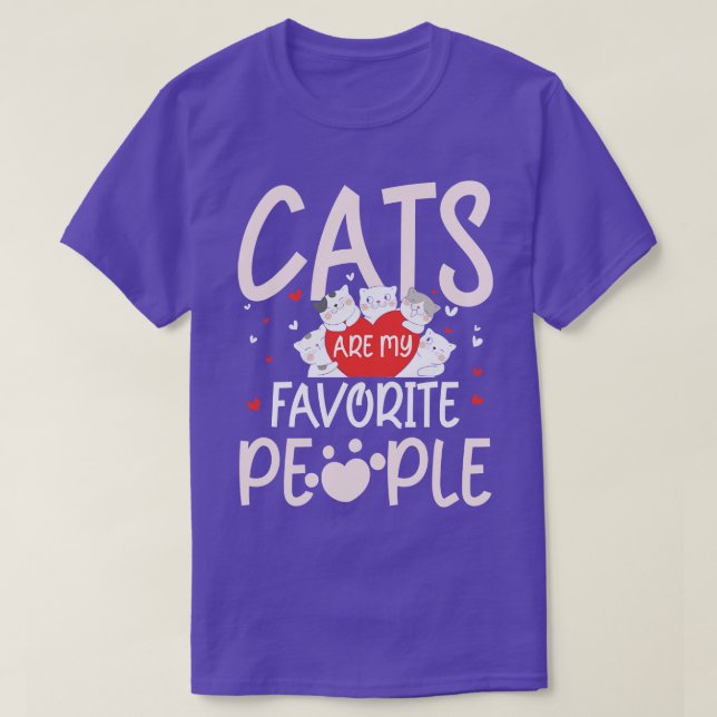 Cats favourite people T-Shirt (Design Front)