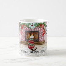 Cat's first christmas personalised