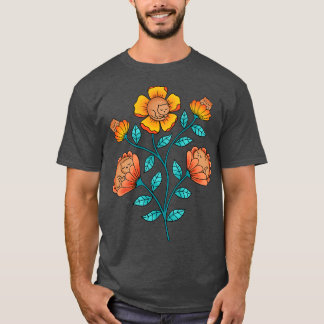 Cats flowers 1 T-Shirt