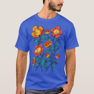 Cats flowers T-Shirt