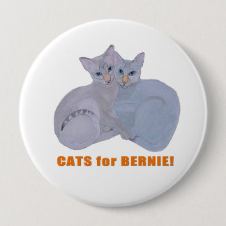Cats for Bernie! 10 Cm Round Badge