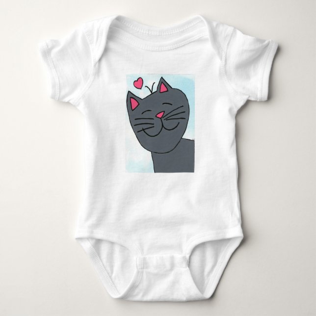 Cats for children baby bodysuit (Front)