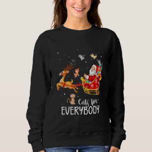 Cats For Everybody Cat Christmas Pajama Family Par Sweatshirt