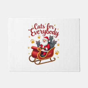 Cats For Everybody Cat Christmas Ugly Christmas Lo Doormat
