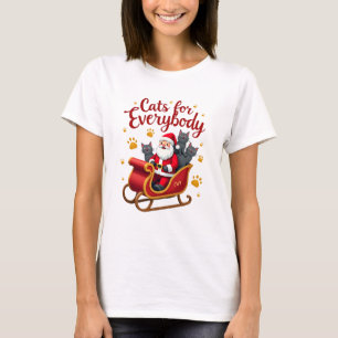 Cats For Everybody Cat Christmas Ugly Christmas Lo T-Shirt