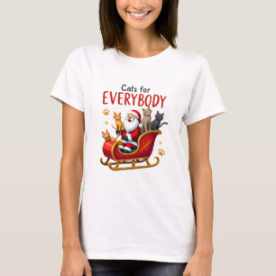 Cats For Everybody Cat Christmas Ugly Christmas Lo T-Shirt