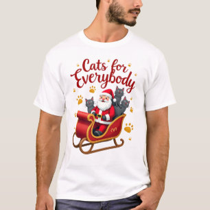 Cats For Everybody Cat Christmas Ugly Christmas Lo T-Shirt