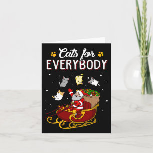 Cats For Everybody Cat Christmas Ugly Christmas Sw Card
