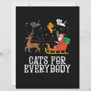 Cats For Everybody Christmas Cat Funny Women Santa