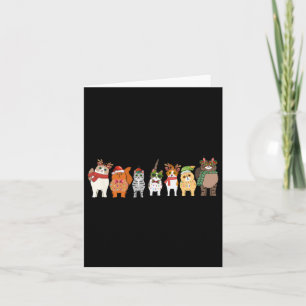 Cats For Everybody Christmas Cat Funny Xmas Women Card