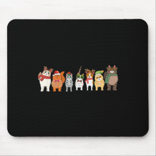 Cats For Everybody Christmas Cat Funny Xmas Women  Mouse Pad