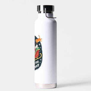 Cats For Everybody Christmas Cat Funny Xmas Women Water Bottle