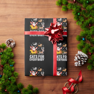 Cats For Everybody Christmas Cat Santa Xmas Wrapping Paper