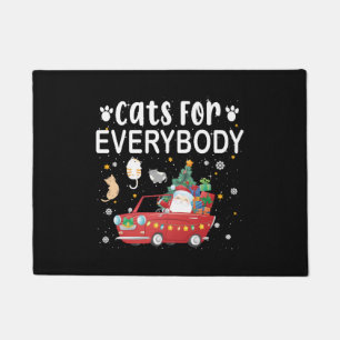 Cats For Everybody Christmas Doormat