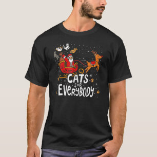 Cats For Everybody Christmas Pyjamas X mas Ugly Wo T-Shirt