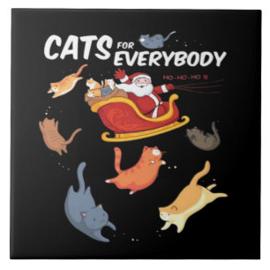 Cats for everyone ceramic tile