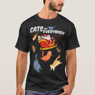 Cats for everyone funny Chirstmas Cat T-Shirt