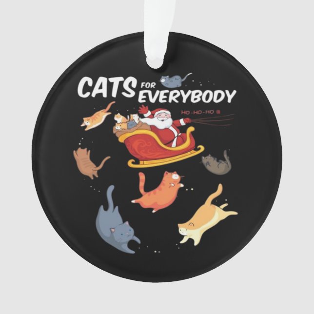 Cats for everyone  ornament (Front)